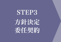 STEP3　方針決定・委任契約
